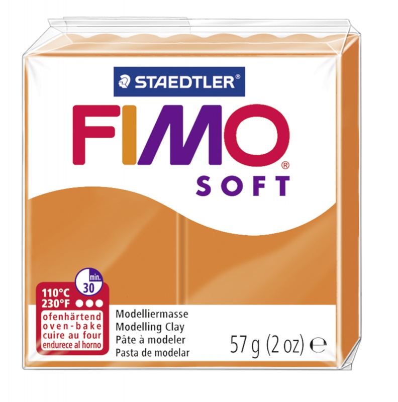 картинка Полимерная глина Fimo 42 tangerine 56 гр