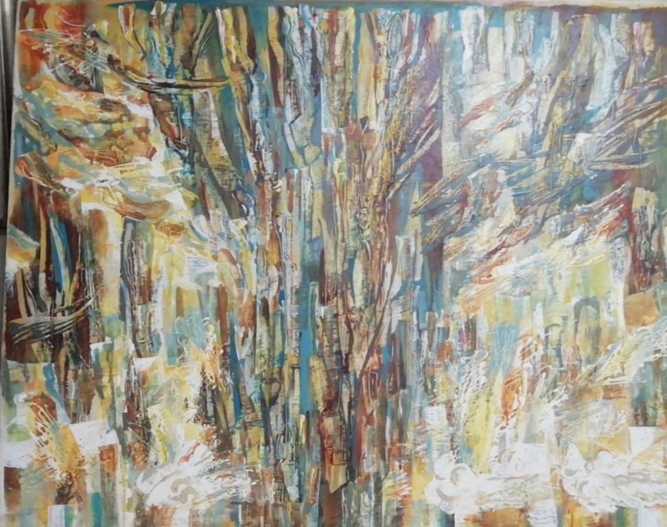 картинка И.Карпова  "Большое дерево" х.м. 80*100. 2002г