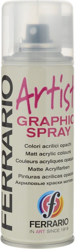 картинка Лак бесцветный глянцевый ARTIST GRAFIC Spray №35 универсальный, аэрозоль 200мл