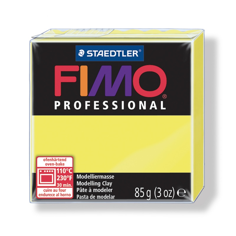 картинка Fimo professional полимерная глина,запекаемая в печке,85г, лимонный желтый