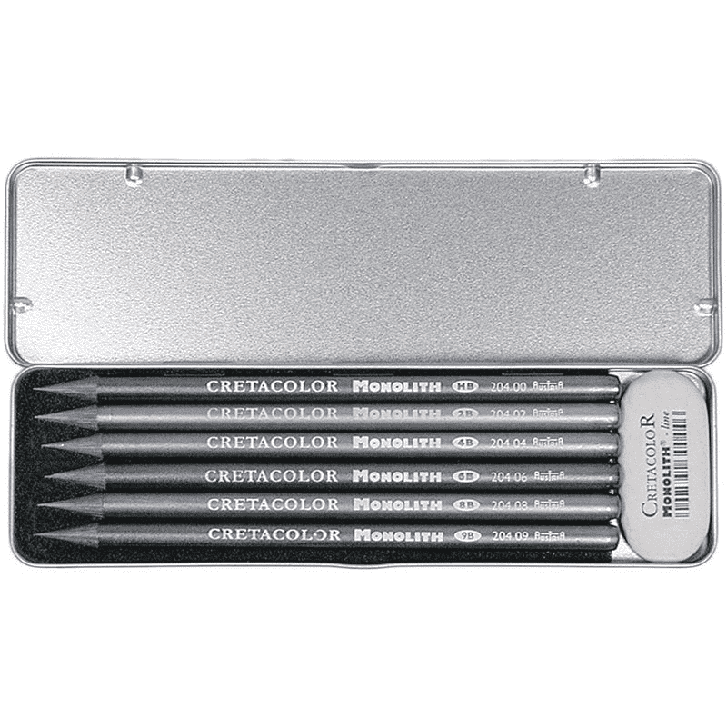 картинка Набор чернографитных карандашей MONOLITH Pocket (6шт, ластик)