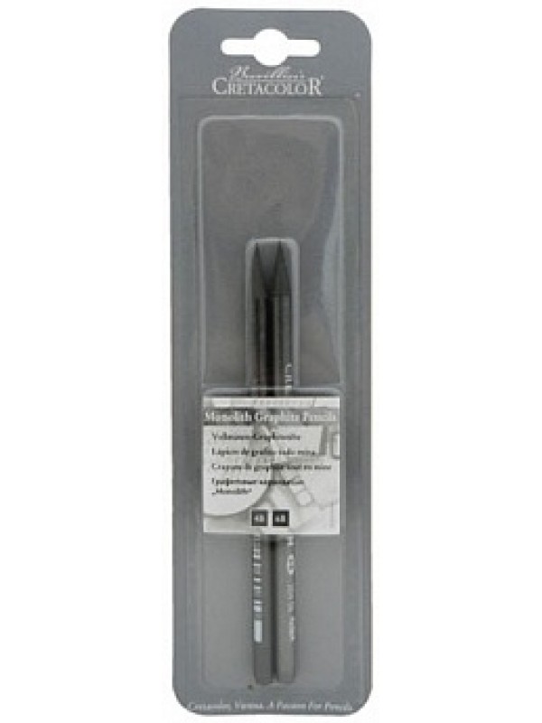 картинка Набор чернографитных карандашей MONOLITH 2шт. (4B,6B) блистер