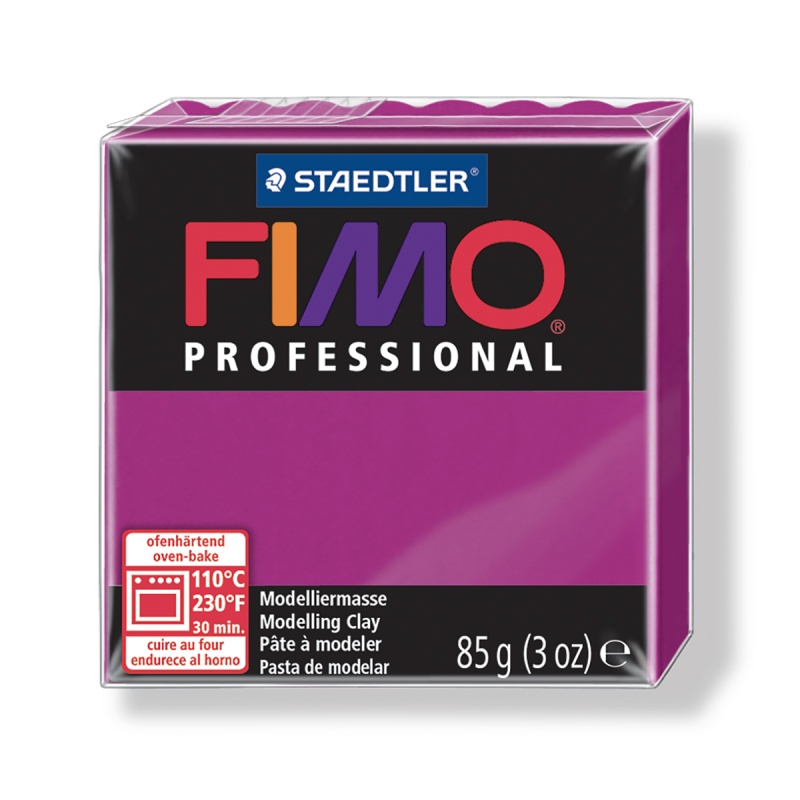 картинка Fimo professional полимерная глина,запекаемая в печке,85г,чисто пурпурный