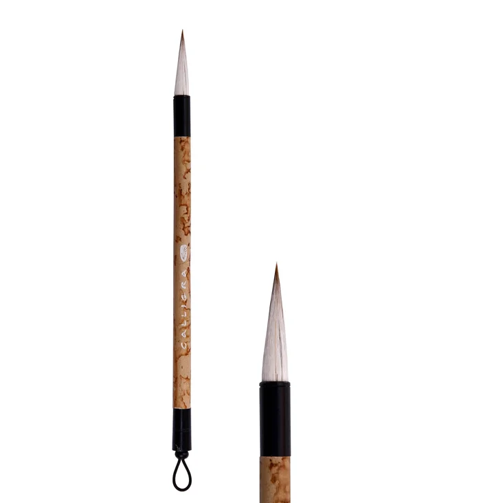 картинка Кисть серии CALLIGRA 220-1 из смеси козы и синтетики, ручка бамбуковая, Хоббитания