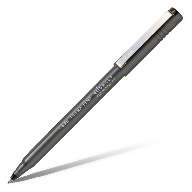 картинка Капилярная ручка Ultra Fine Advance одноразовая, черные чернила, 0,6 мм