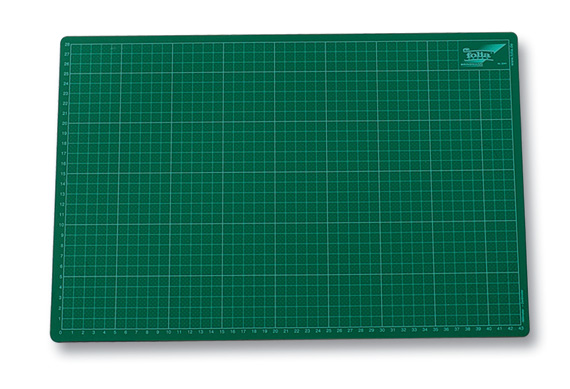 картинка Коврик для резки зеленый, размер 40х60 см, толщина 2 мм, с разметкой, DK35103 (10714040/061015/00339