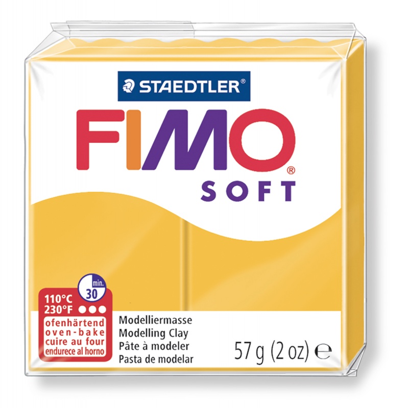 картинка Полимерная глина Fimo 16 желтый 56 гр
