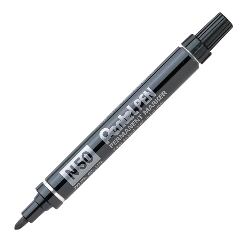 картинка Маркер перманентный Pentel Pen (пулеобразный наконечник), черный, толщина линии 4.3 мм