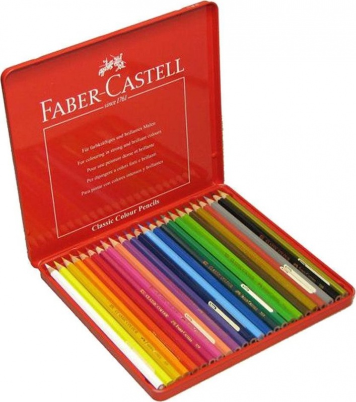 картинка Набор цветных карандашей "РЫЦАРИ", металлическая коробка, 24 шт