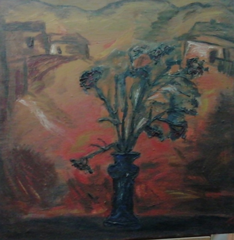 картинка Сурин Ю.И."Сухоцвет" х.м, 70*72