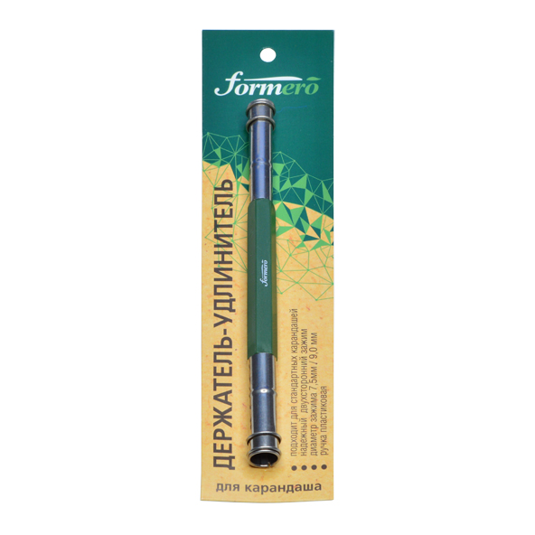картинка Держатель-удлинитель для карандаша "FORMERO" двухсторонний, ручка пластиковая, зеленая