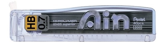 картинка Грифели для карандашей автоматич. Hi-Polimer Ain, 40шт, 0,7 мм