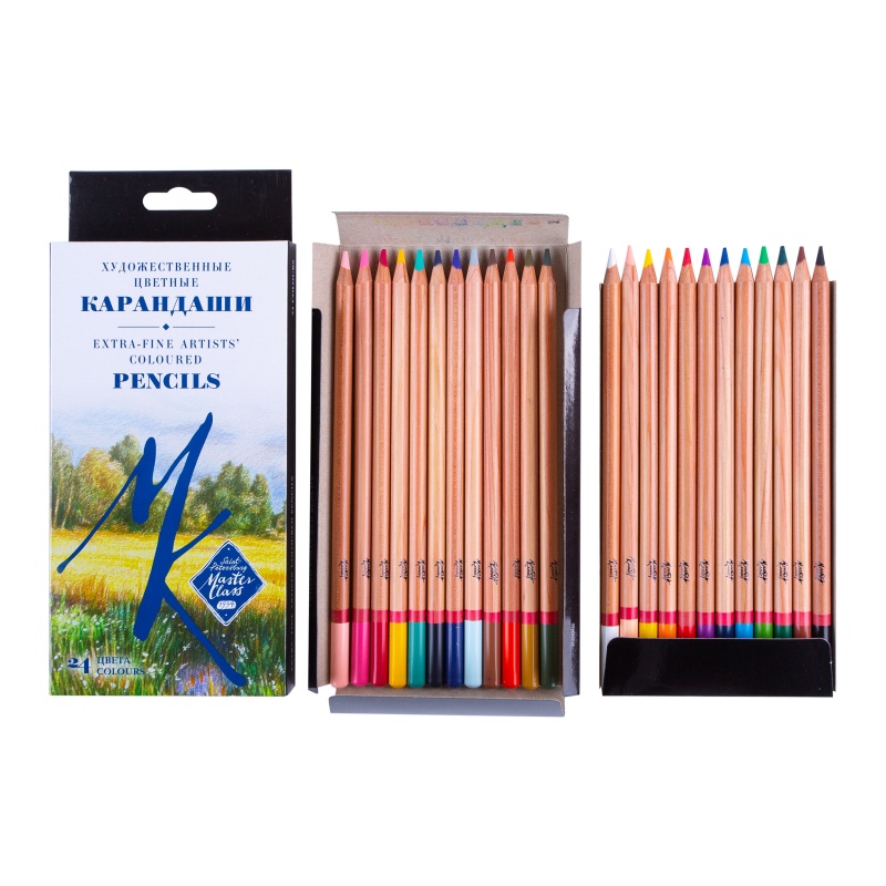 картинка Набор цветных карандашей, 24 цвета в картонной упаковке "Мастер-Класс"