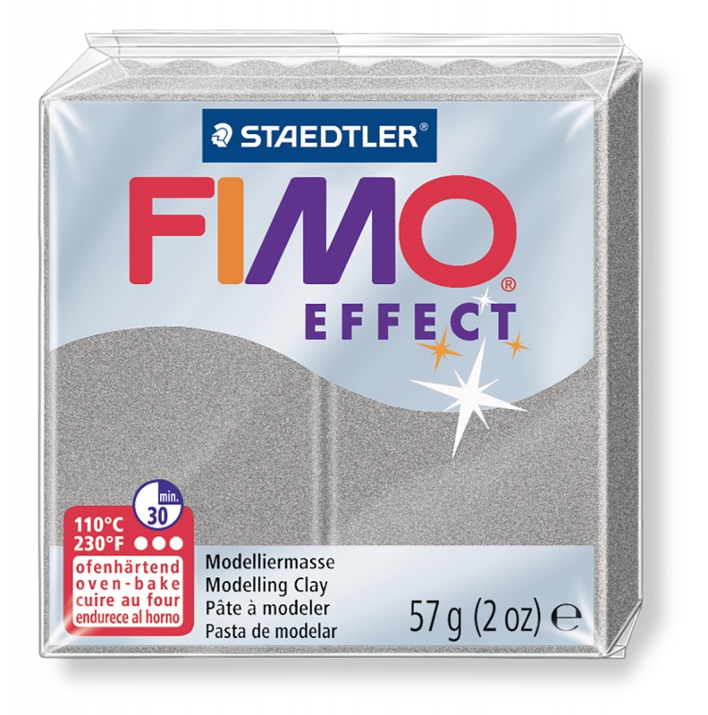 картинка Полимерная глина Fimo 81 silver 56 гр