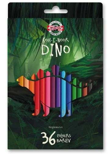 картинка Набор цветных карандашей  "Динозавр" 36 цв