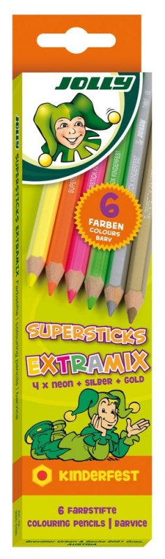 картинка Карандаши цветные "Supersticks KINDERFEST EXTRA MIX" 6 цв