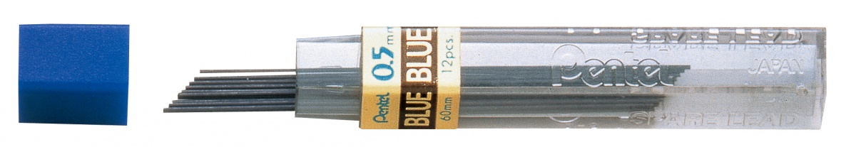 картинка Грифели синего цвета для автоматич. каранд. 0,5мм 12шт.упак