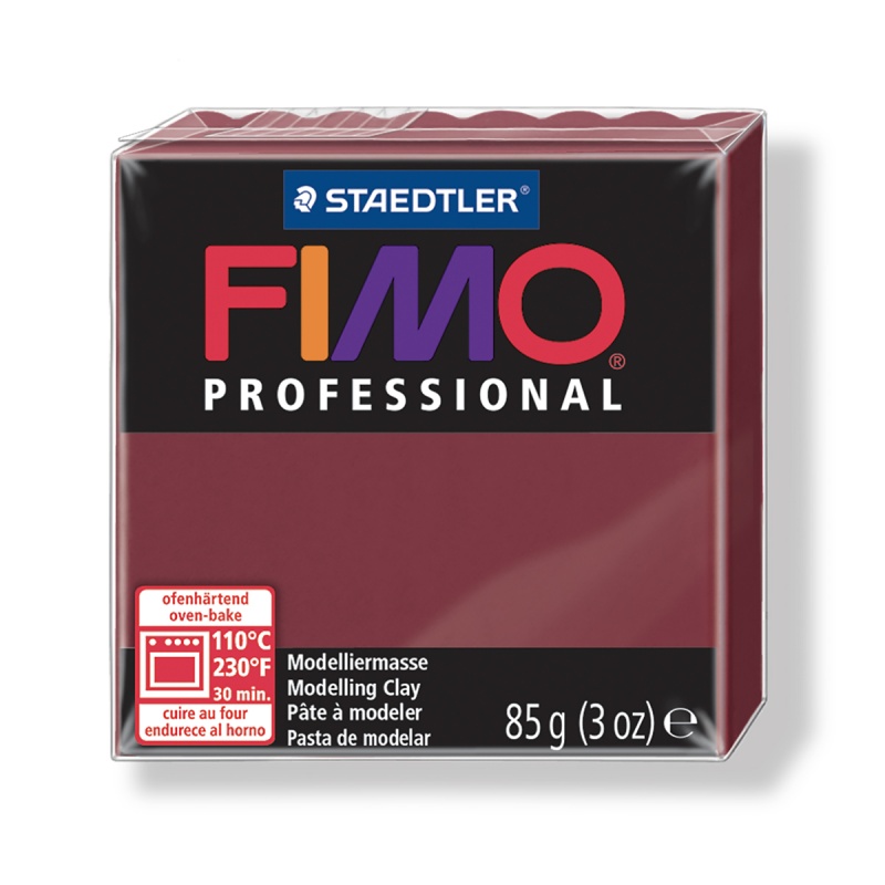 картинка Fimo professional полимерная глина,запекаемая в печке,85г,бордо