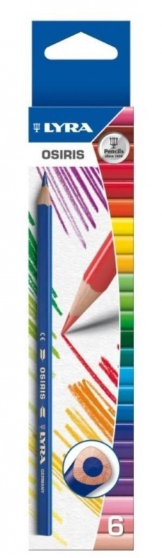 картинка LYRA OSIRIS 6цв. цветные карандаши, треуг.сечение