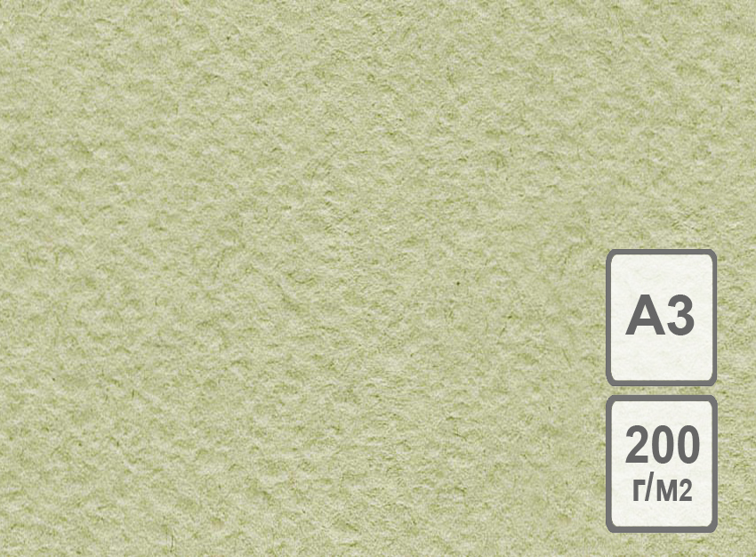 картинка ЛХ Бумага рисовальная оливковая А3, 200 гр, 50 л.