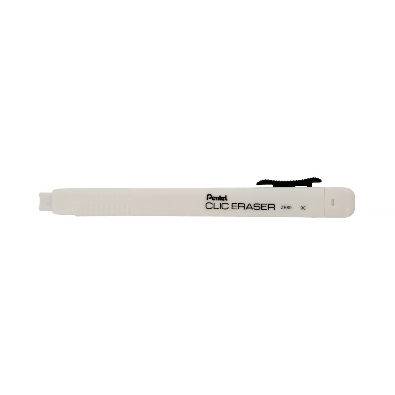 картинка Ластик-карандаш Clic Eraser, матовый белый корпус