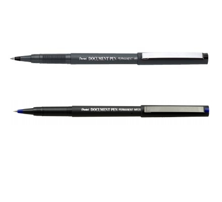 картинка Роллер Document Pen одноразовый, синие чернила, 0,5мм