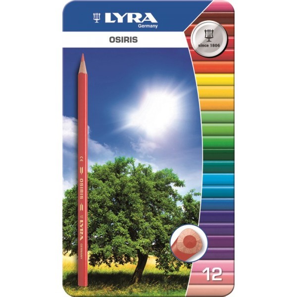 картинка LYRA OSIRIS 12цв, цветные карандаши в мет. коробке