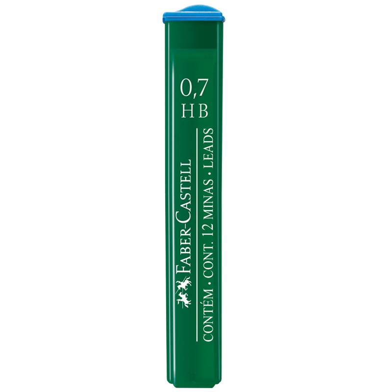 картинка Грифели для механических карандашей Faber-Castell "Polymer", 12шт., 0,7мм, HB