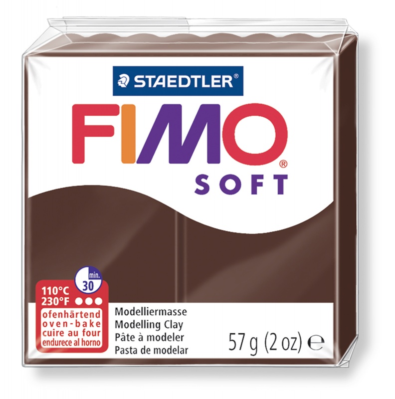 картинка Полимерная глина Fimo 75 chocolate 56 гр