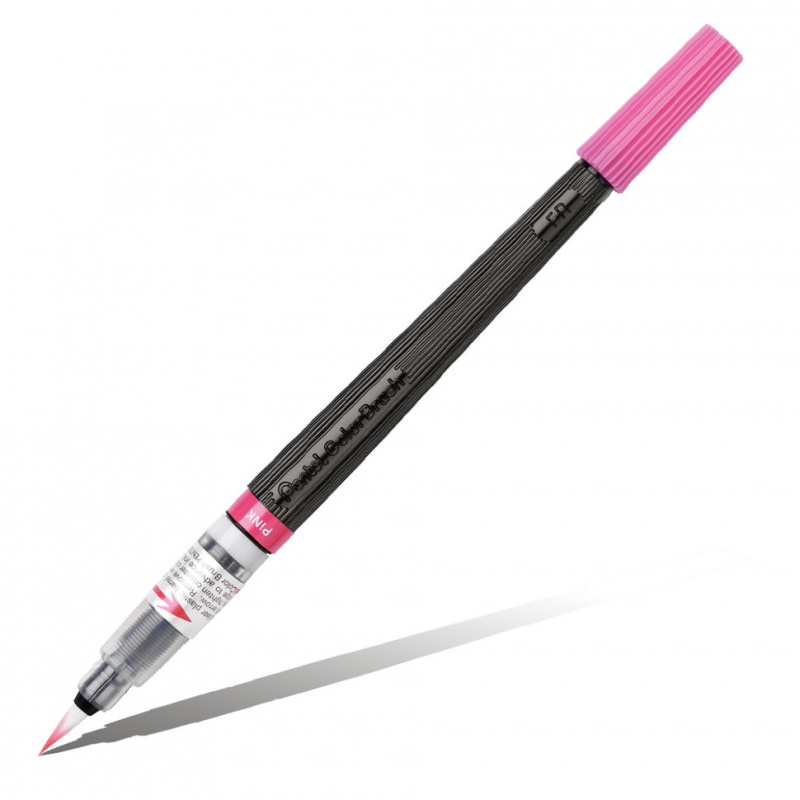 картинка Кисть с краской Colour Brush в блистере, розовый цвет