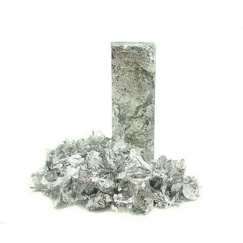 картинка Поталь крупная крошка цвет - серебро Хоббитания