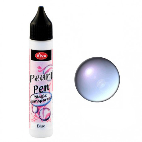 картинка Краска д/создания жемчужин Perlen-Pen Perlmutt 25 прозрачный синий