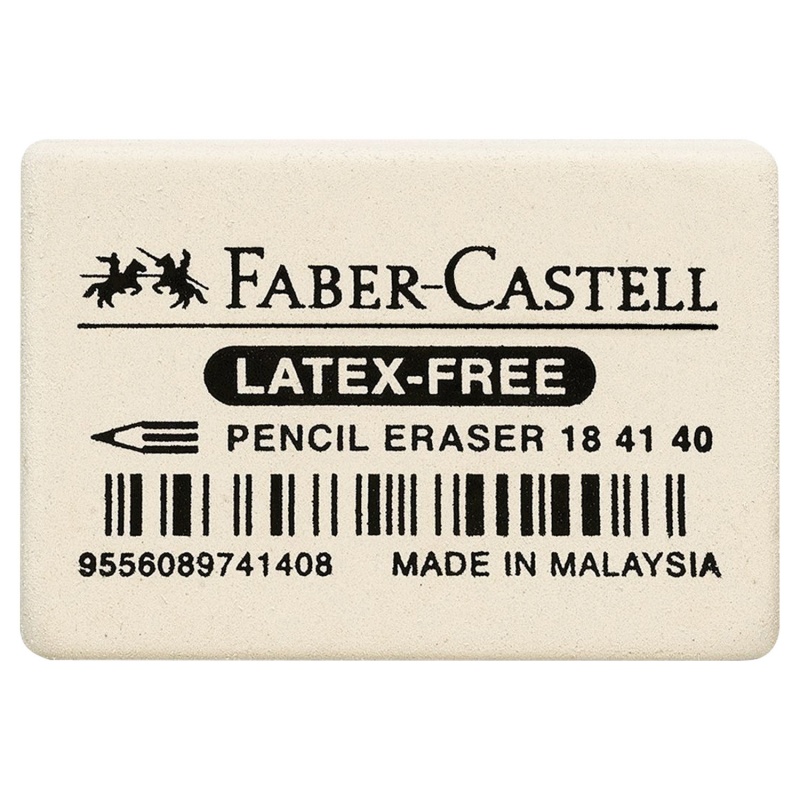 картинка F-C Ластик "Latex-Free", прямоугольный, синтетический каучук, 37*25*7мм
