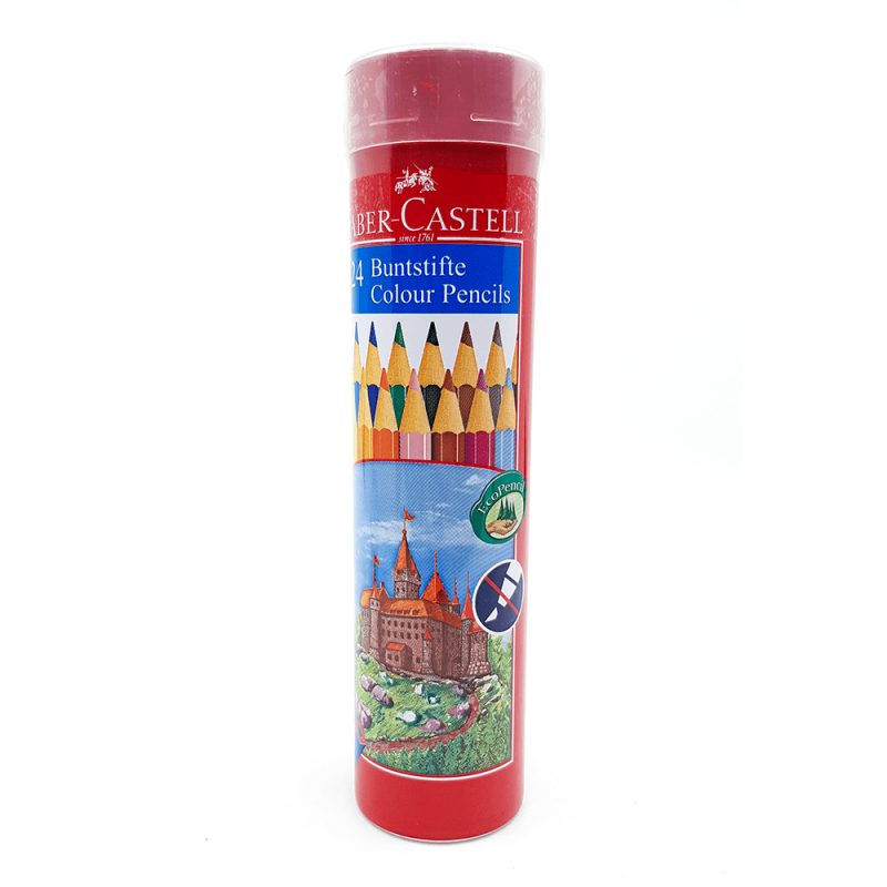 картинка Набор цветных карандашей "Рыцари" 24шт., металлический тубус