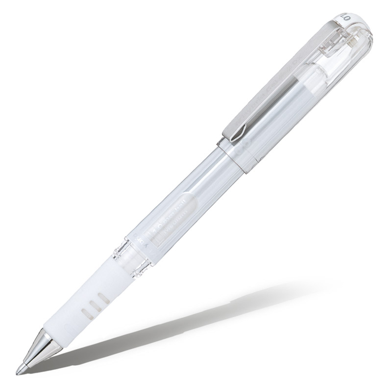 картинка Гелевая ручка с металлическим наконечником Hybrid Gel Grip DX, белый стержень, 1,0мм