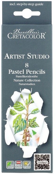 картинка Набор пастельных карандашей 8 цветов (этюды)