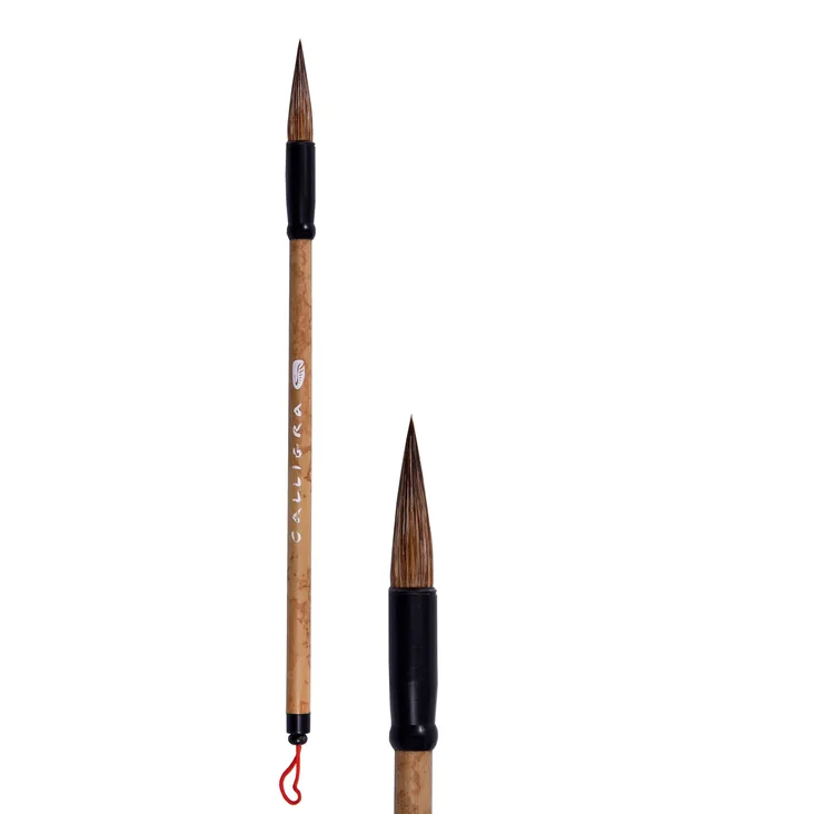 картинка Кисть серии CALLIGRA 255 из пони, ручка бамбуковая, Хоббитания