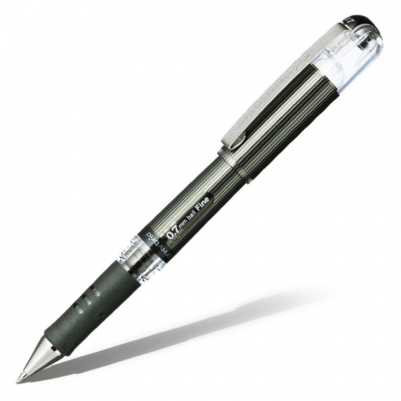 картинка Гелевая ручка с металлическим наконечником Hybrid gel Grip DX, черный стержень, 0,7мм