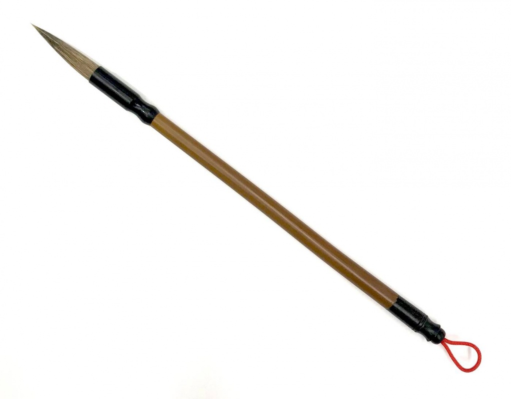 картинка Кисть для каллиграфии НB-262-1, волос смешанный, ручка бамбуковая Хоббитания