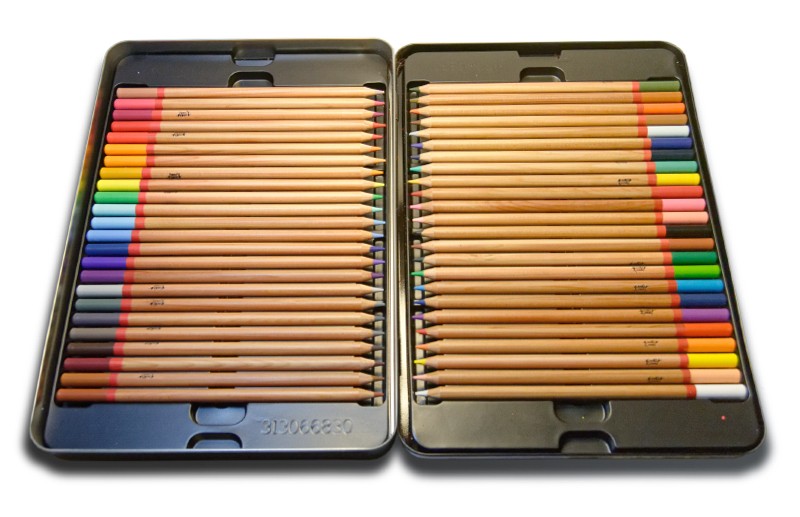 картинка Набор профессиональных цветных карандашей, 48 цветов в жестяной упаковке "Мастер-Класс"