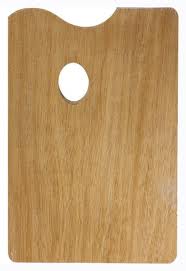 картинка Палитра деревянная (фанера) SFА029, прямоугольная, размер 20*30см, Хоббитания