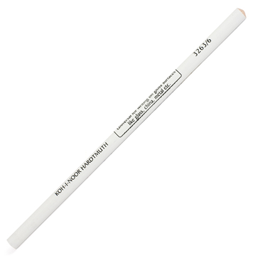 картинка 3263/6 Специальный карандаш для рисования на стекле, фарфоре, пласт. и мет. 6 шт белый
