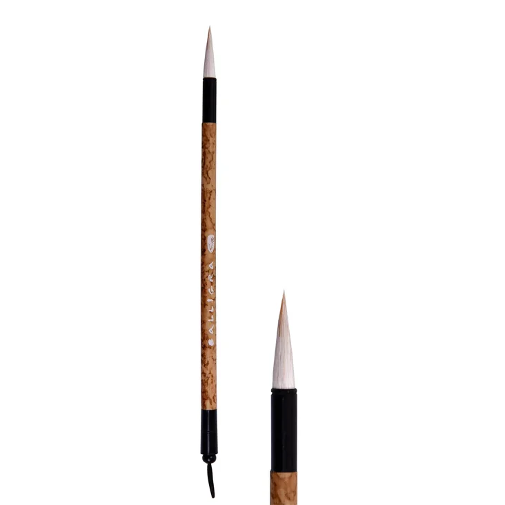 картинка Кисть серии CALLIGRA 220-3 из смеси козы и синтетики, ручка бамбуковая, Хоббитания