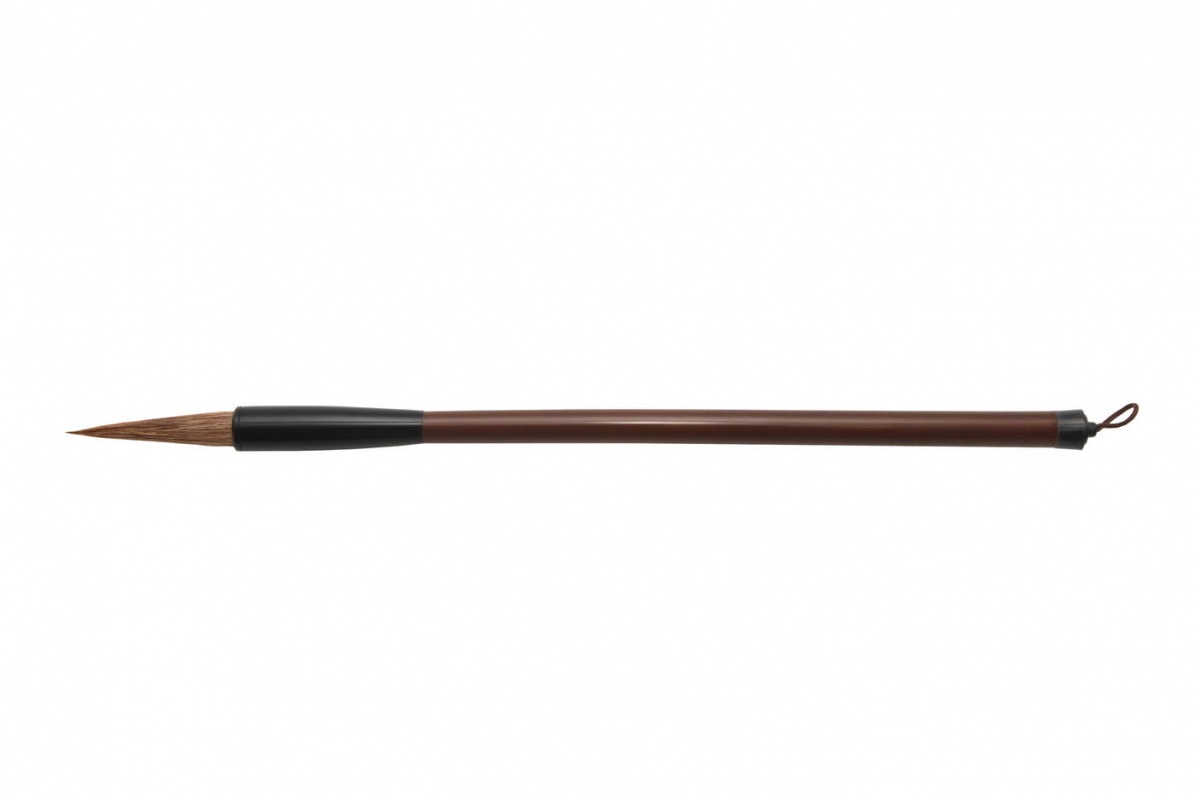 картинка Кисть для каллиграфии MB-111, волос смешанный, ручка бамбуковая Хоббитания