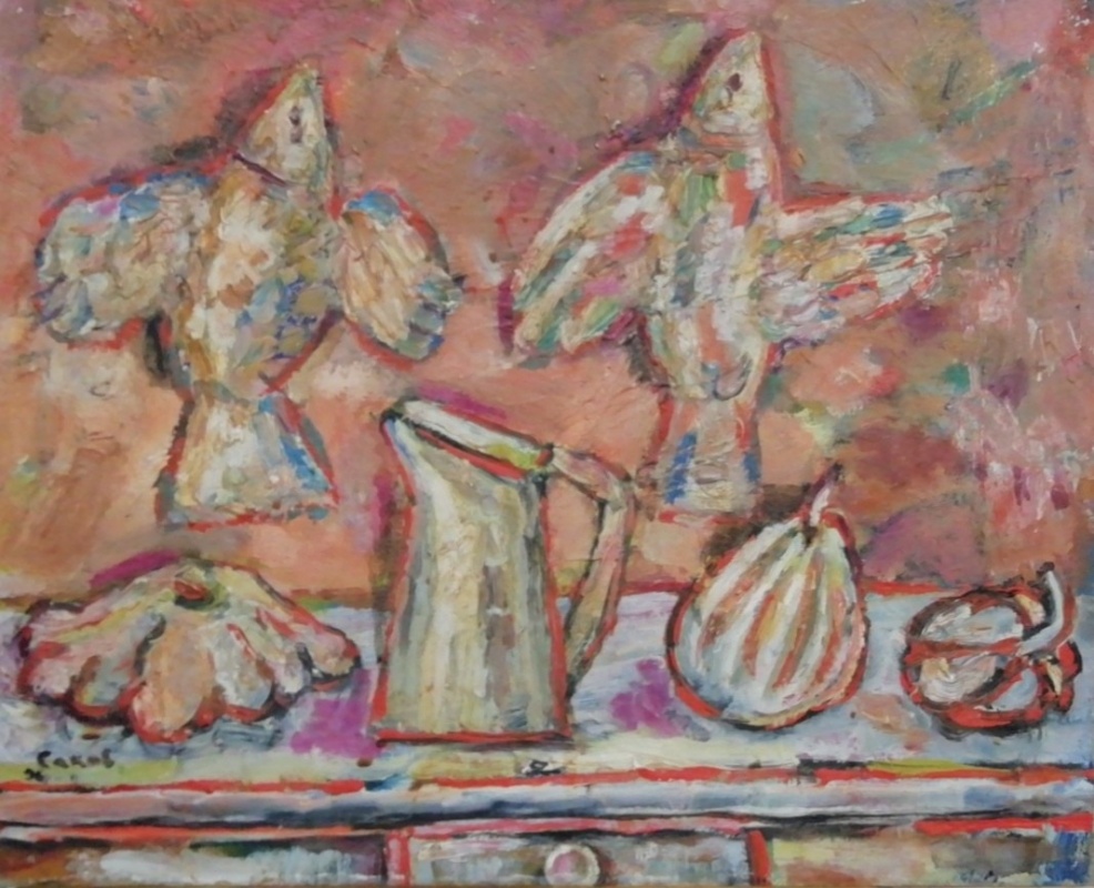 картинка Саков"Динам и стат по Сакову", х.м, 46*56, 1996