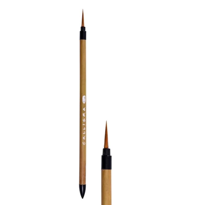 картинка Кисть серии CALLIGRA 222-2 из смеси хорька и синтетики, ручка бамбуковая, Хоббитания