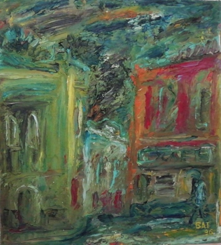 картинка Батаршин Р.А. " Желтый дом " х,м,68*62,2001