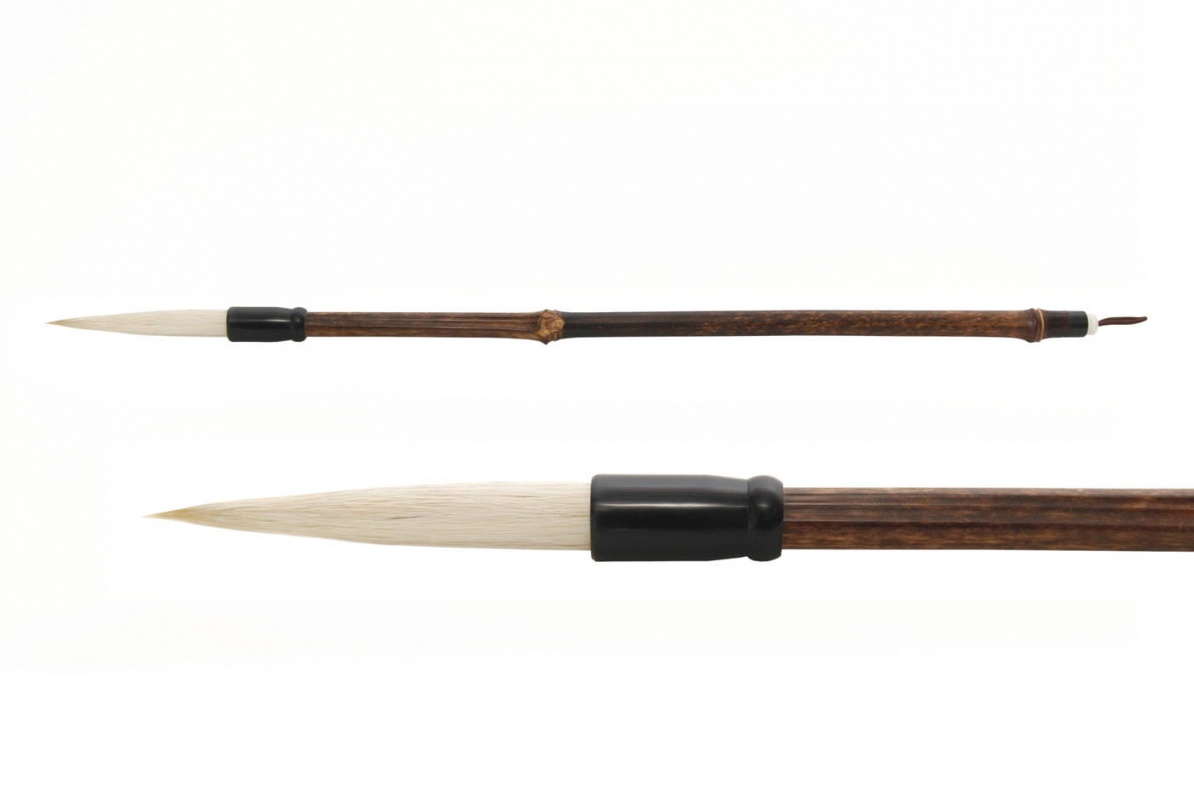 картинка Кисть для каллиграфии НB-271-3, волос смешанный, ручка бамбуковая Хоббитания