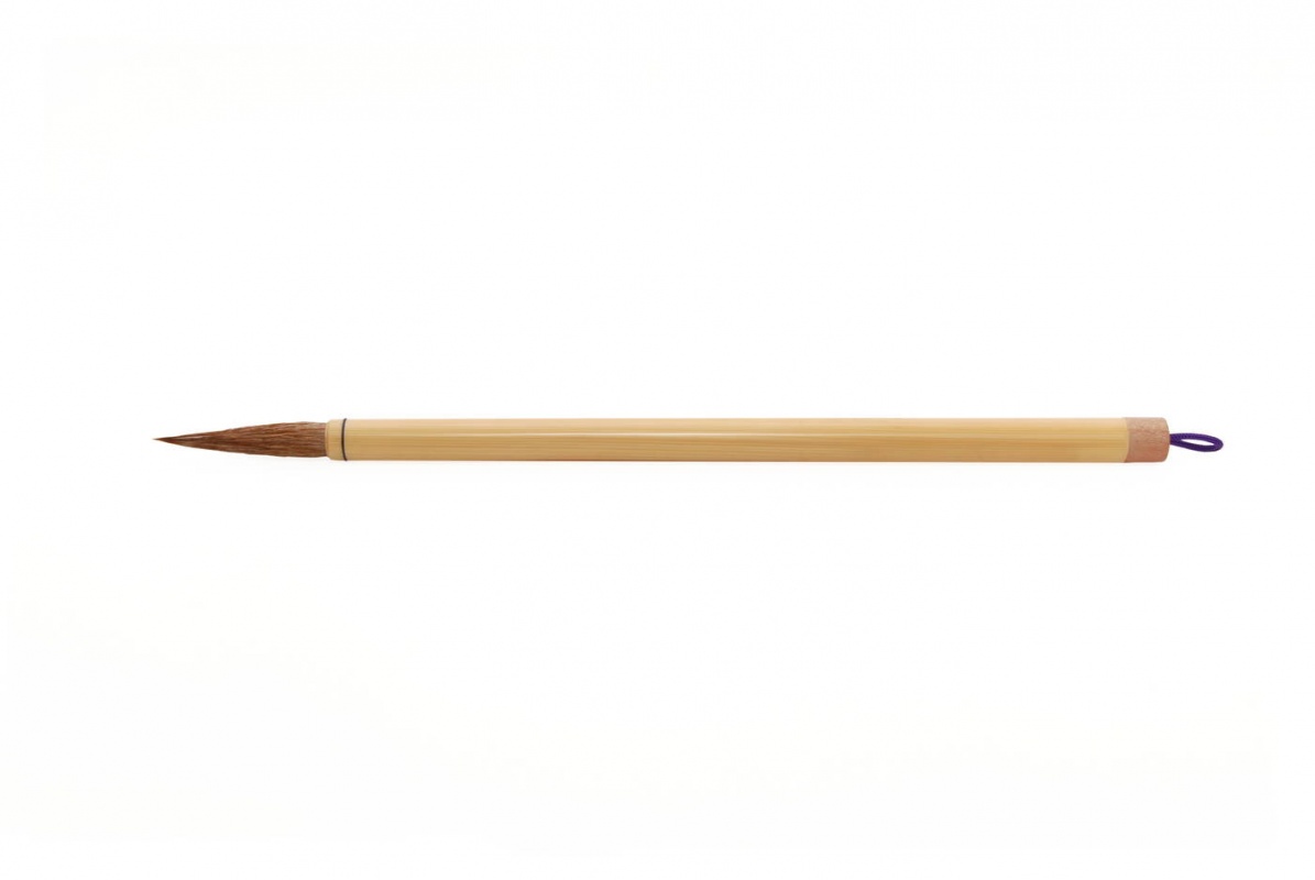 картинка Кисть для каллиграфии НB-236-1, волос смешанный, ручка бамбуковая Хоббитания