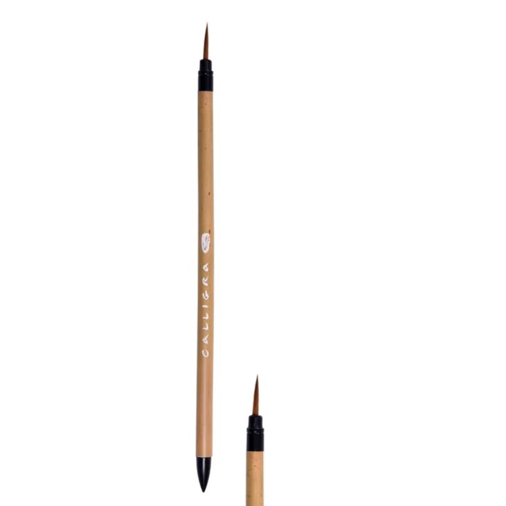 картинка Кисть серии CALLIGRA 222-3 из смеси хорька и синтетики, ручка бамбуковая, Хоббитания